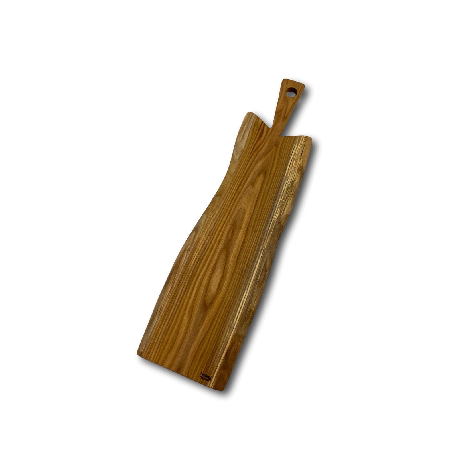 Tagliere grande in olmo con manico