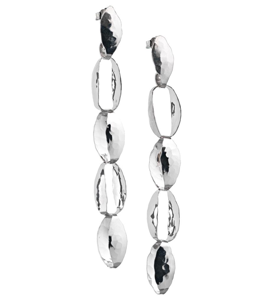 Orecchini in argento foglie piccole