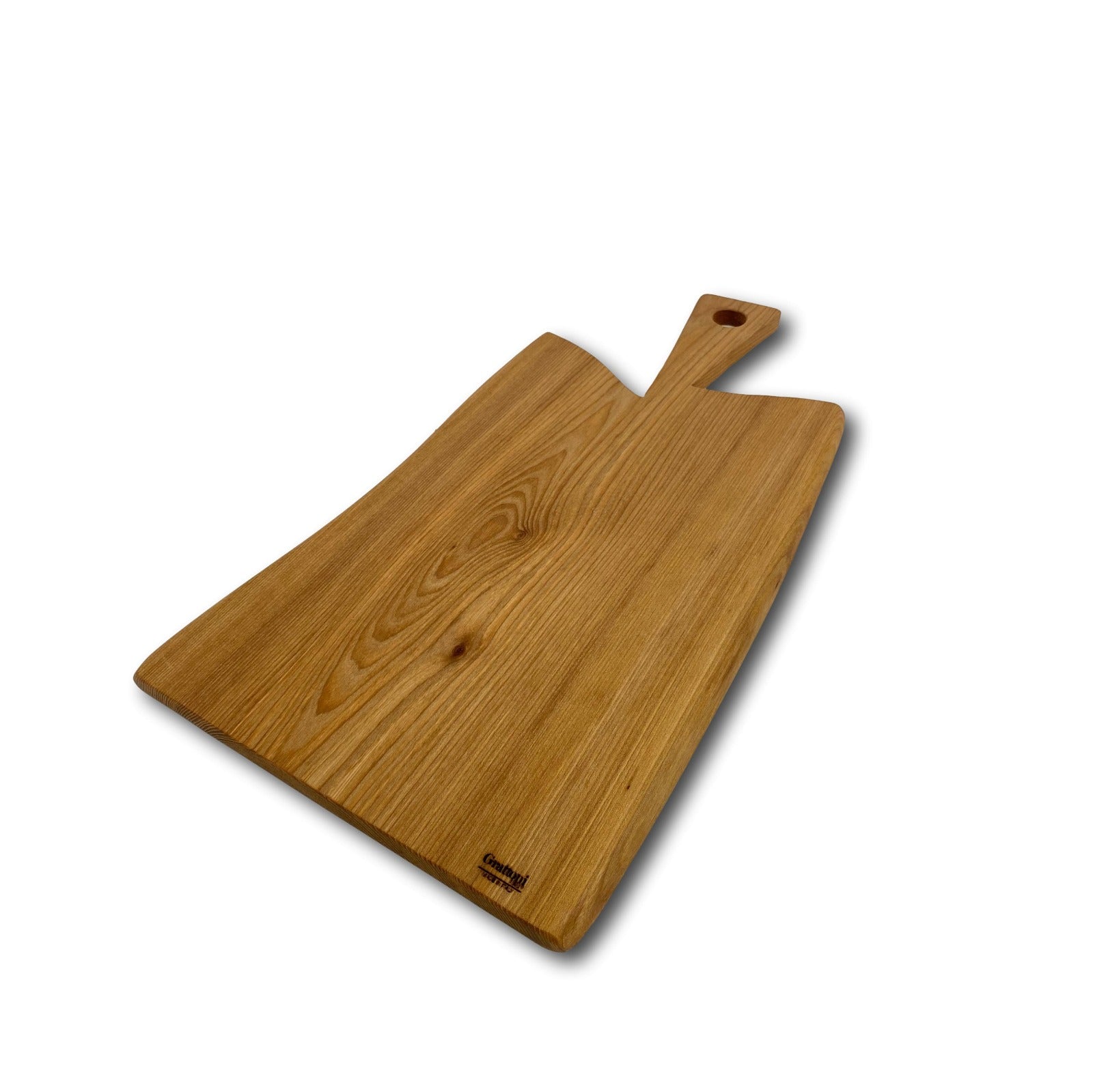 Tagliere piccolo in olmo con manico