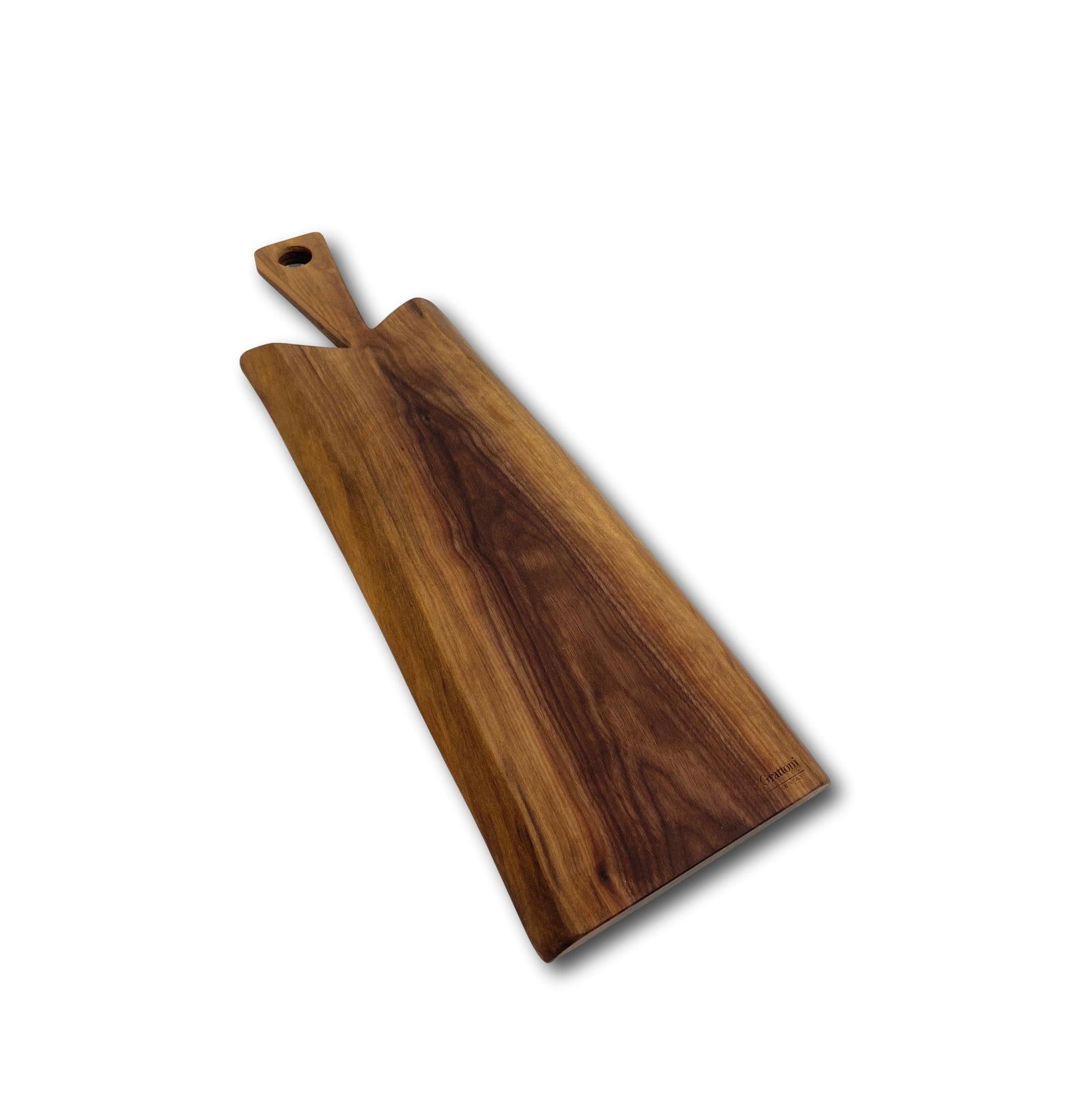 Tagliere piccolo in noce con manico
