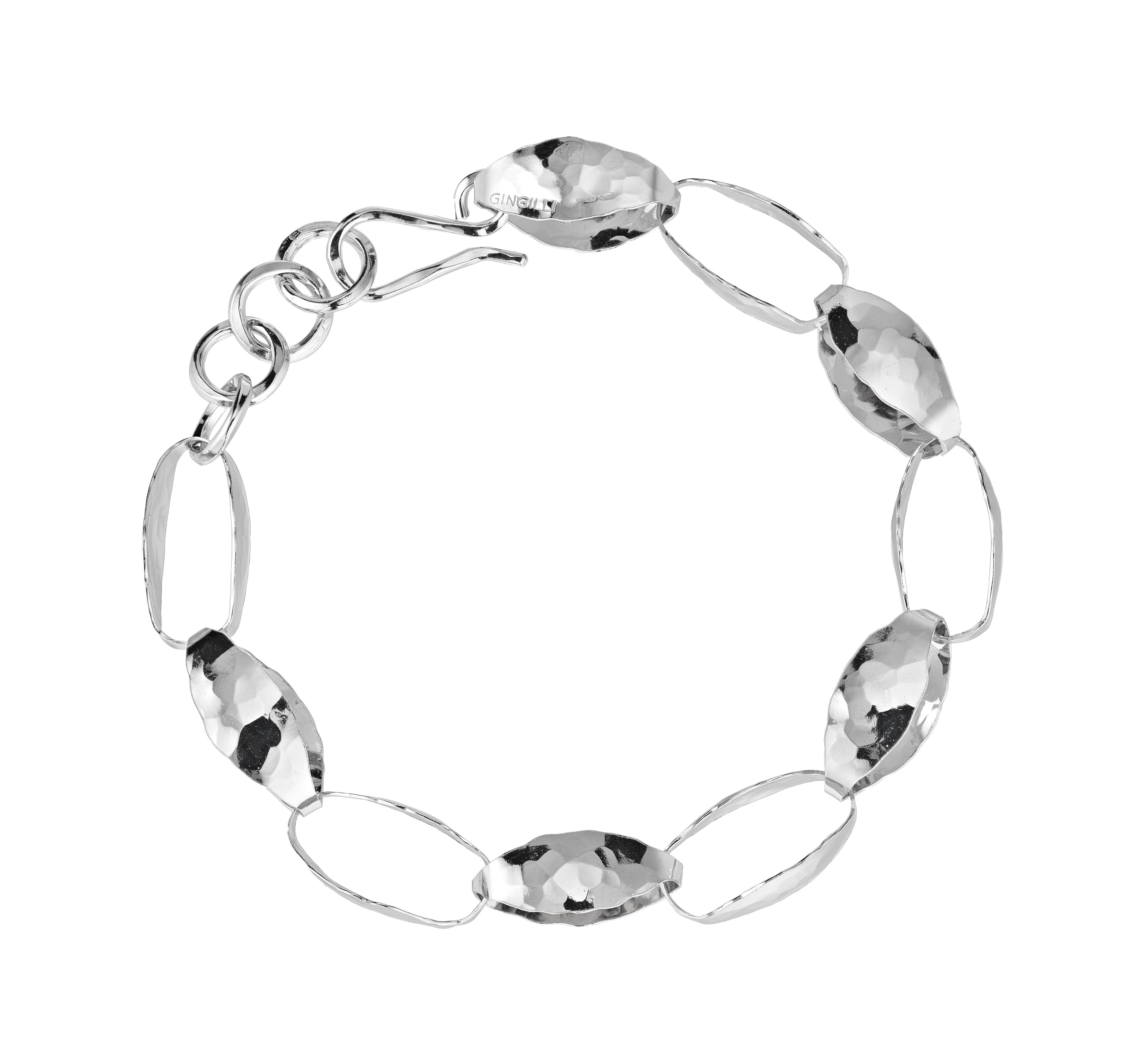 Bracciale a foglie piccole in argento