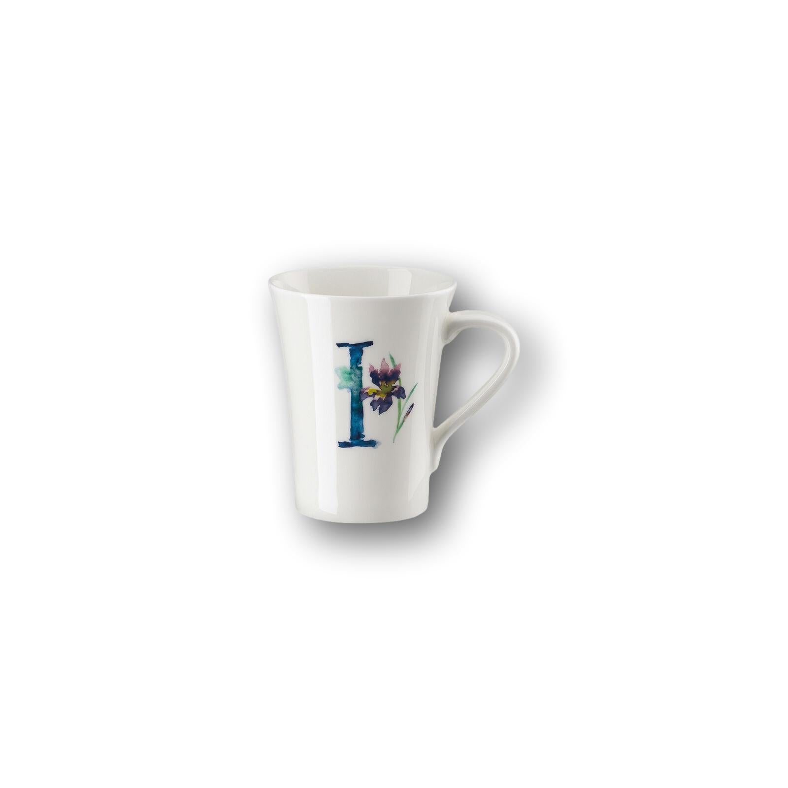 Tazza Flower Alphabet I-iris