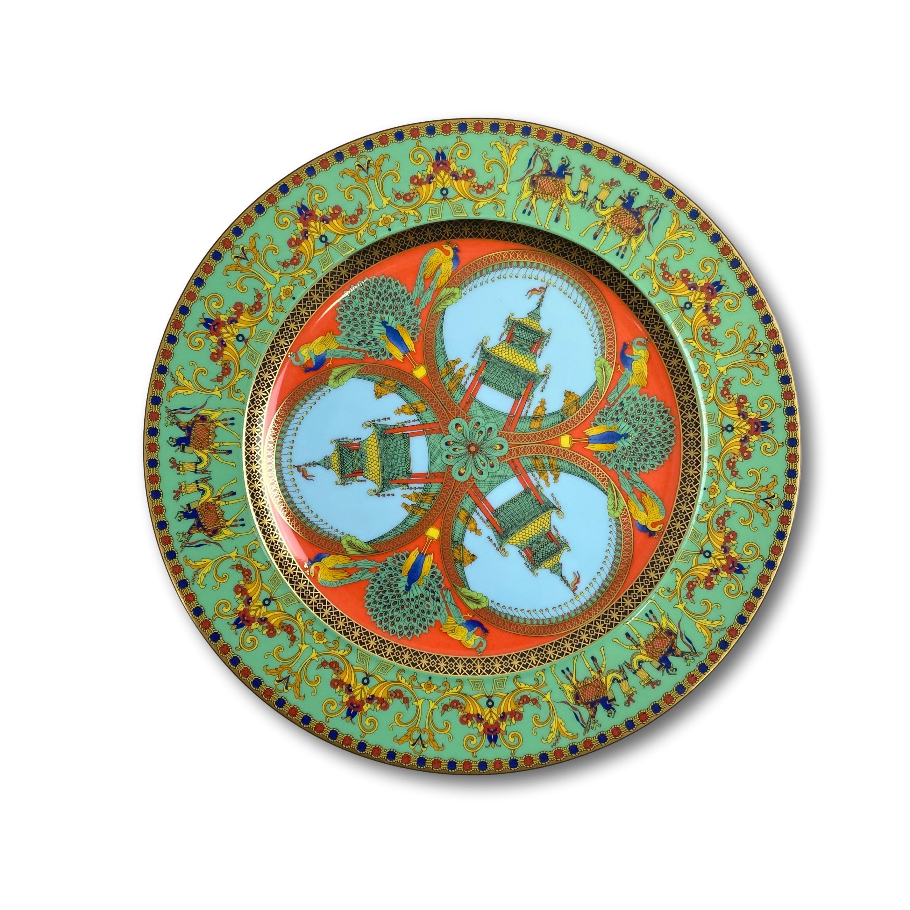 Piatto decorativo verde