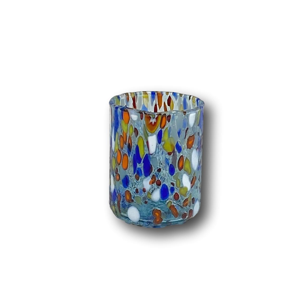 Bicchiere Shot in vetro di Murano Azzurro